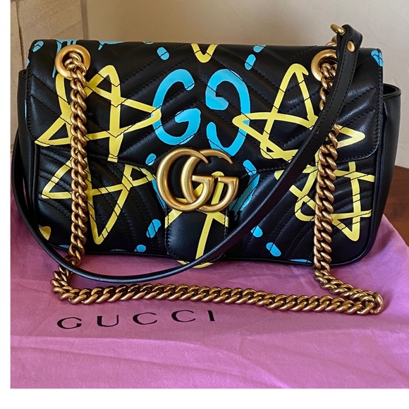 Gucci Handbags - ☺️SOLD☺️AUTHENTIC GUCCI CROSSBODY QUILTED GHOST MARMONT MEDIUM BAG